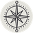 Cartogphy logo, a hand drawn compass